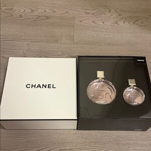 Chanel Pink Perfume Duo with Box